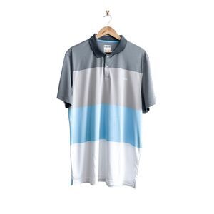 Izod Gray and Blue Men's Polo Shirt